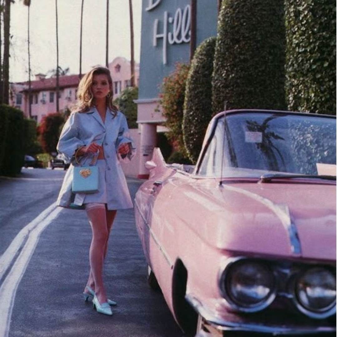 Mademoiselle Kate at le Beverly Hills Hotel.