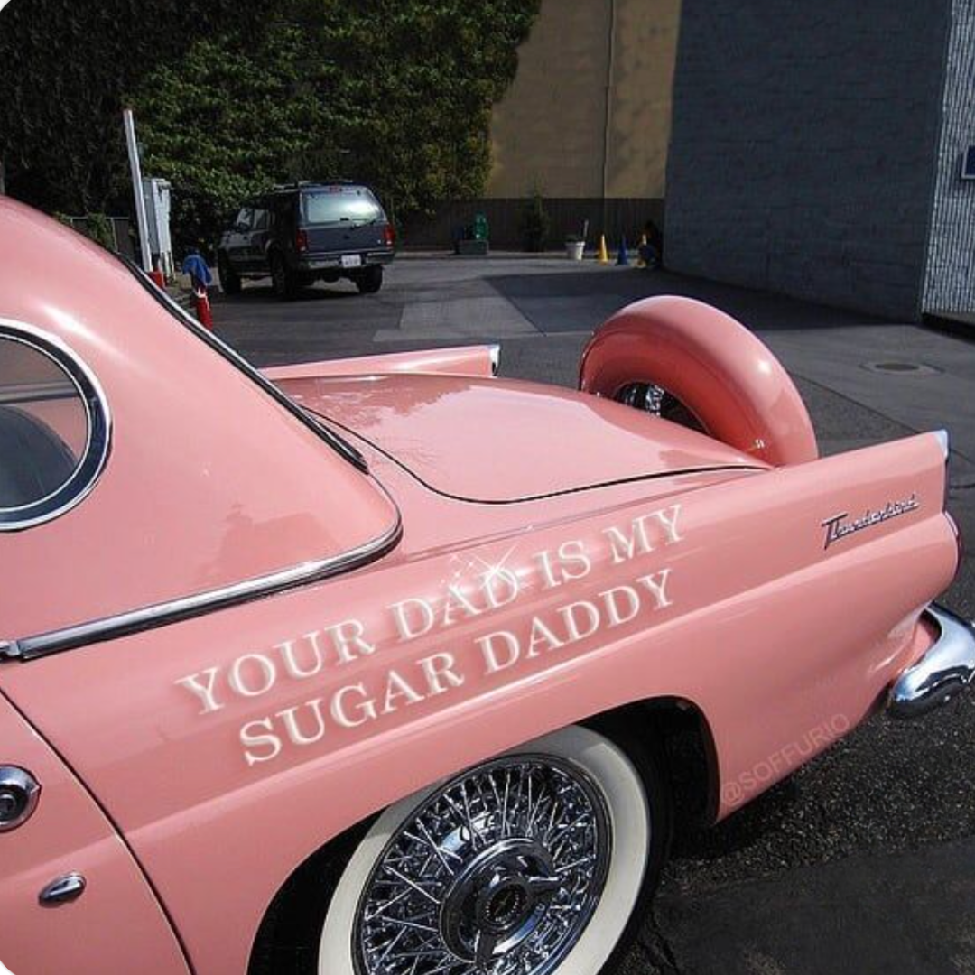 Vintage pink with attitude.
