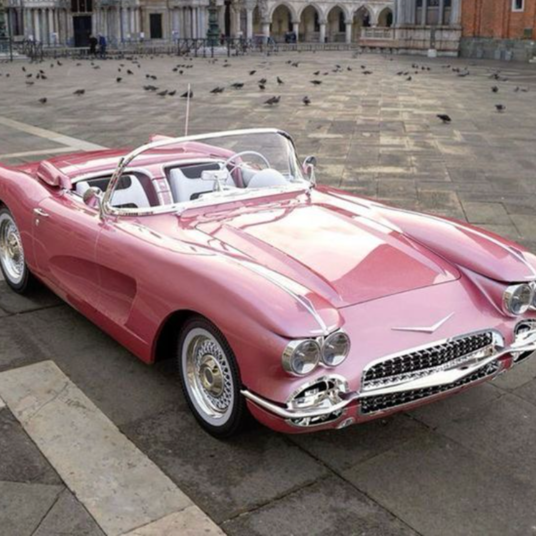 Classic Corvette. Pink, obviously.